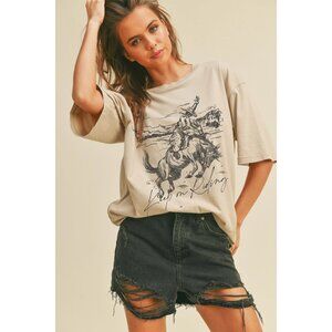 Women's Cowboy Rodeo Graphic T